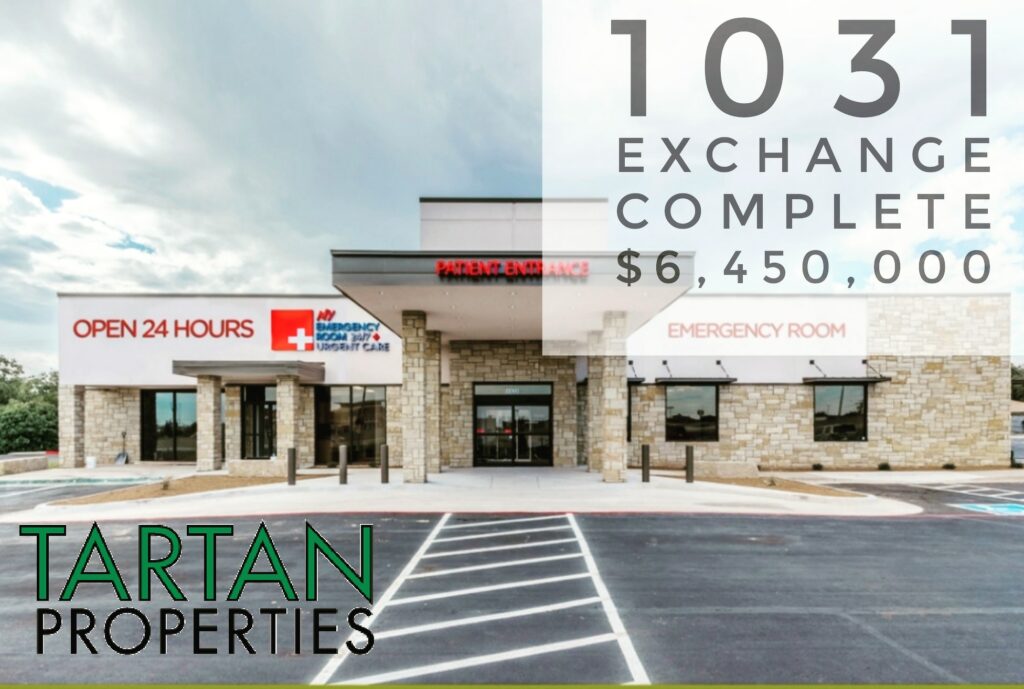 Tartan Properties complete 1031 Exchange